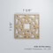 Ekena Millwork Extra Small Brownsville Decorative Fretwork Wood Wall Panels, Cherry, 7 3/8"W x 7 3/8"H x 3/8"T WALW08X08X0375BNECH - alternate 2